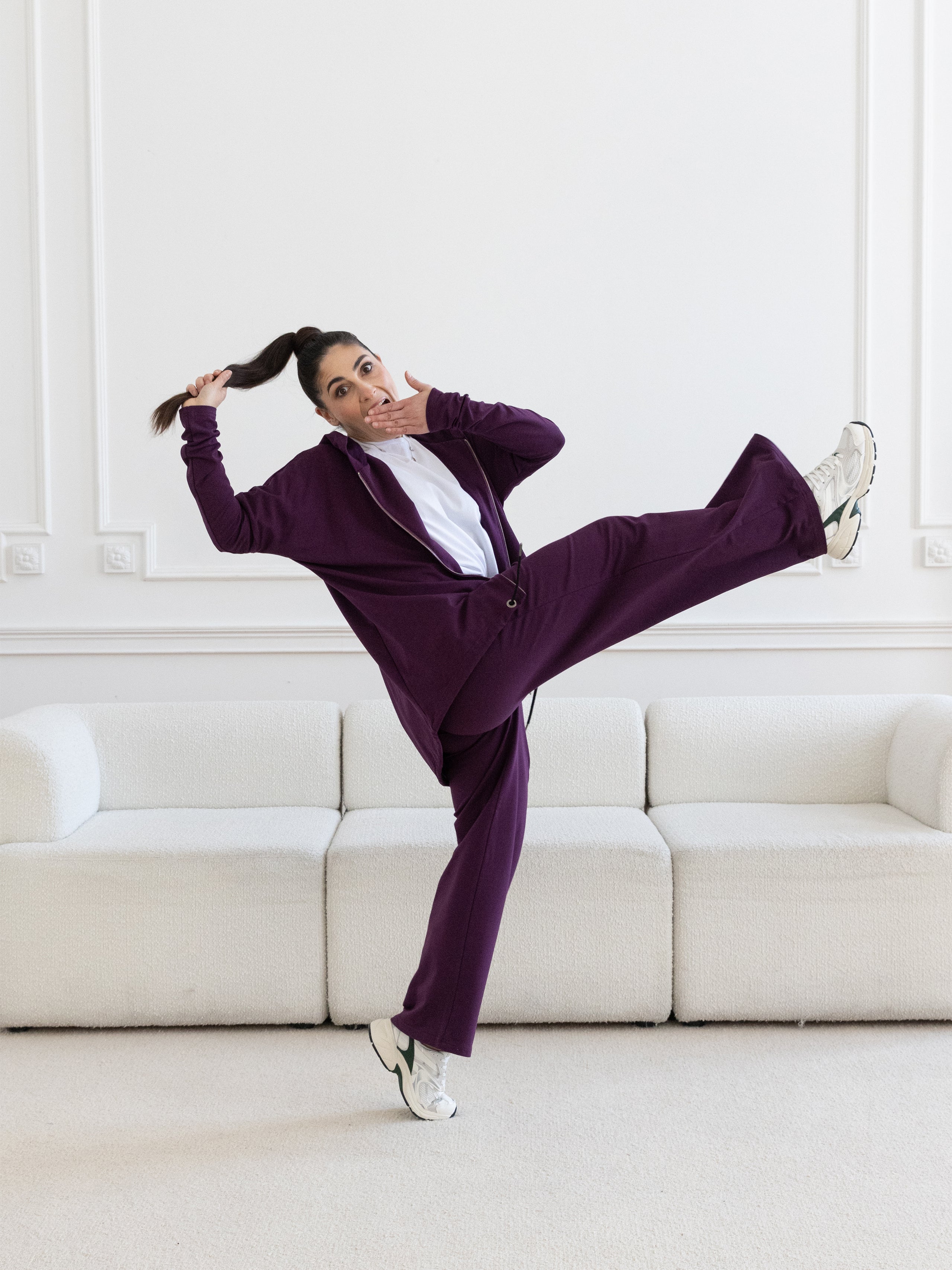 Ninja Pants ZIP z prostą nogawką