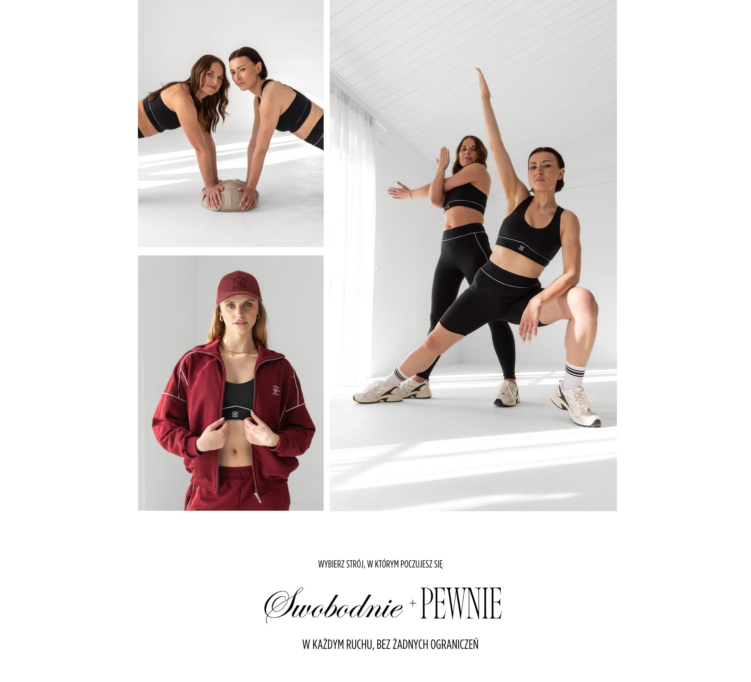 Baner: Ubrania sportowe. Swoboda i pewność w każdym ruchu.