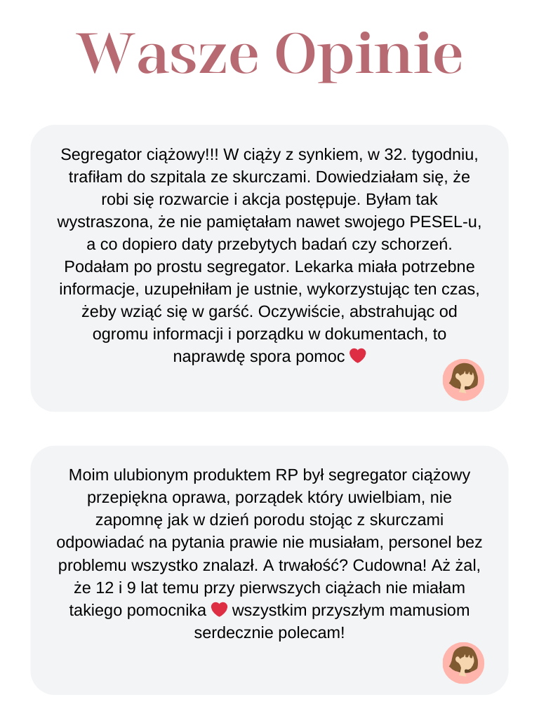 Segregator #jestem w ciąży