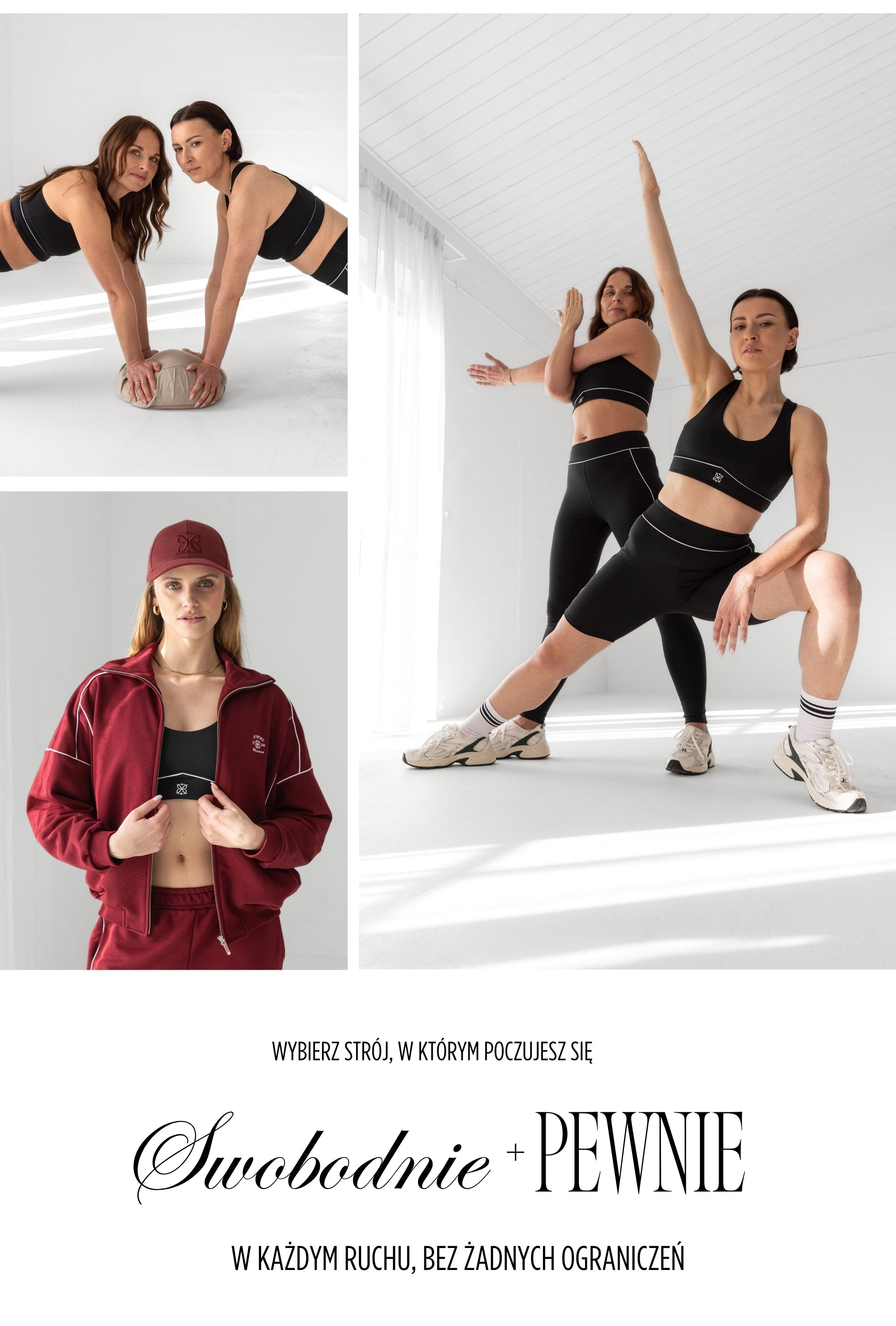 Baner: Ubrania sportowe. Swoboda i pewność w każdym ruchu.