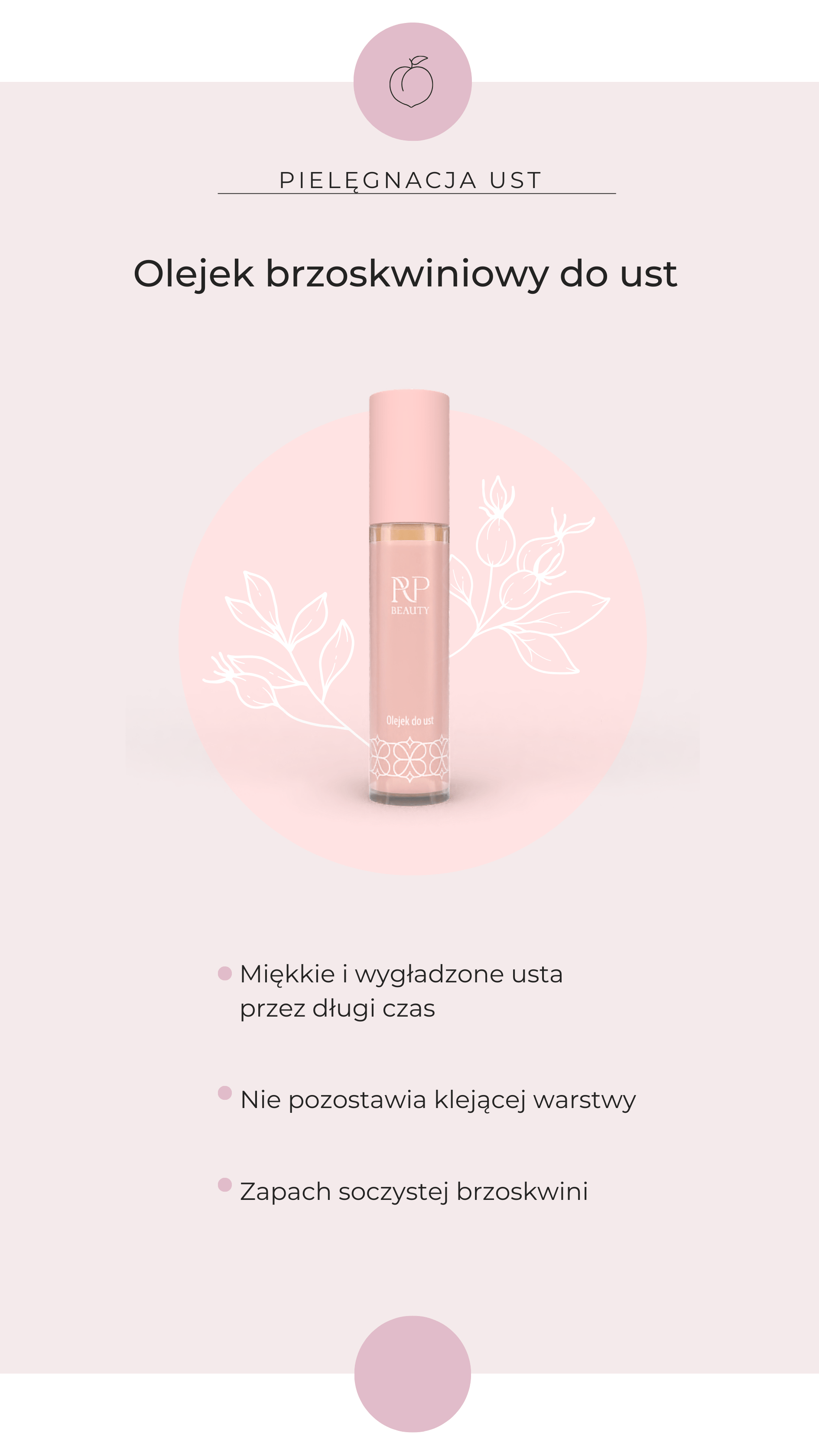 Olejek brzoskwiniowy do ust