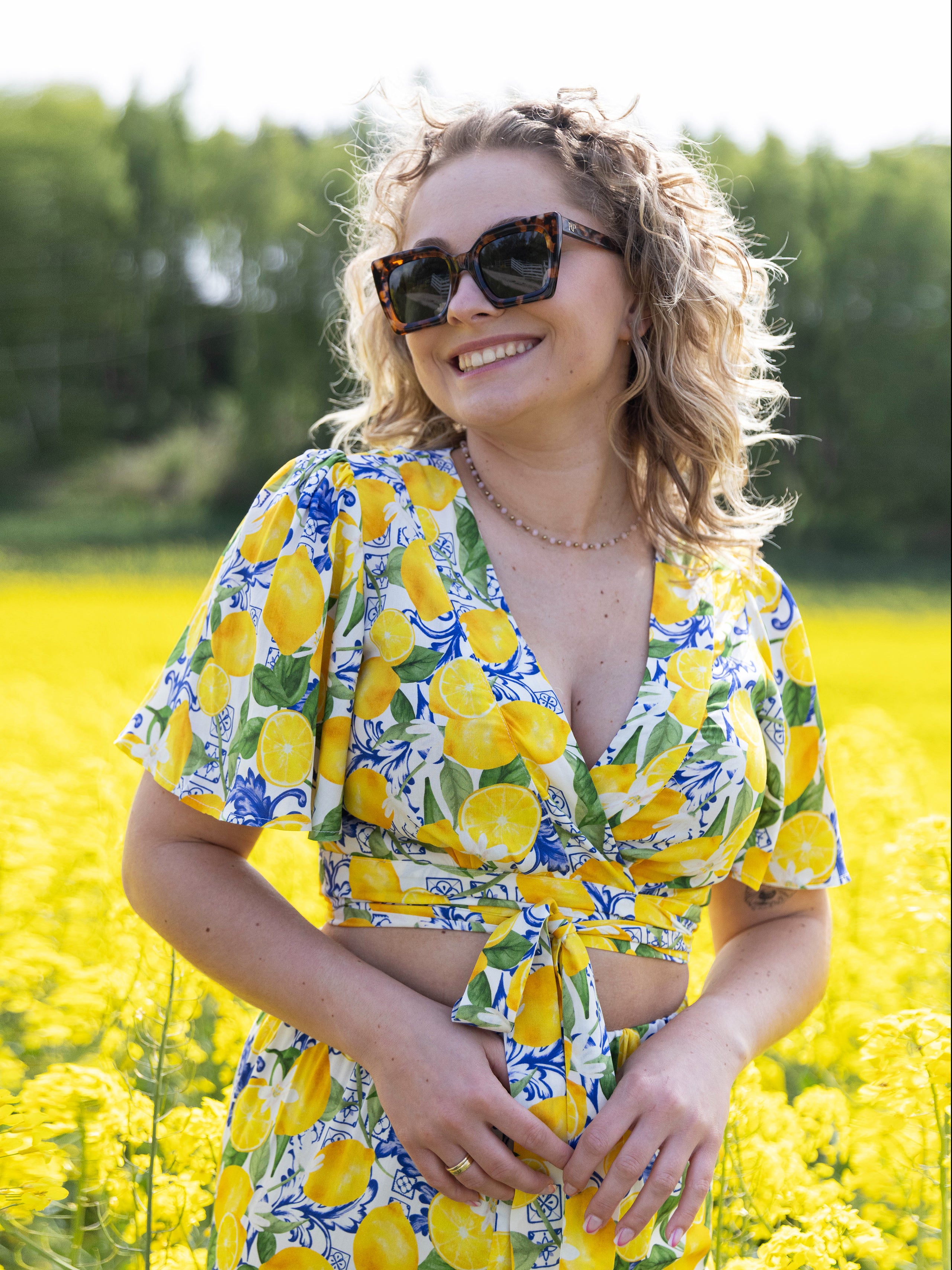Top Elena krótki rękaw
