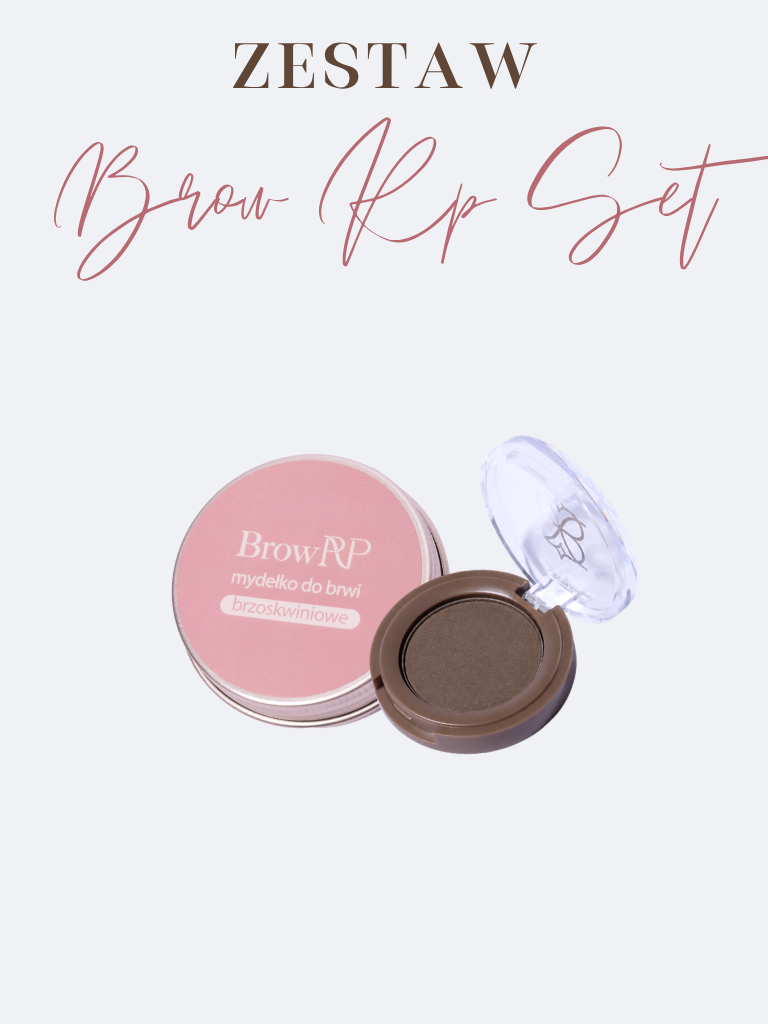 BROW RP SET zestaw mydełko do brwi i puder do brwi