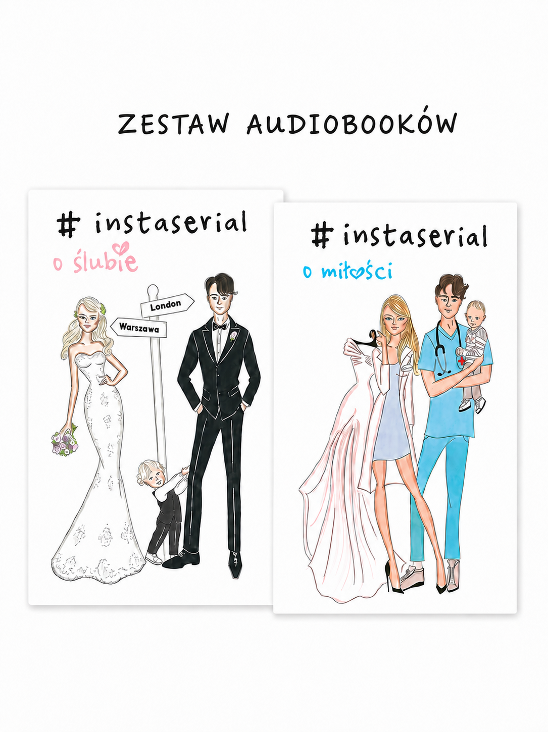 Zestaw audiobooków #Instaserial o ślubie i #Instaserial o miłości